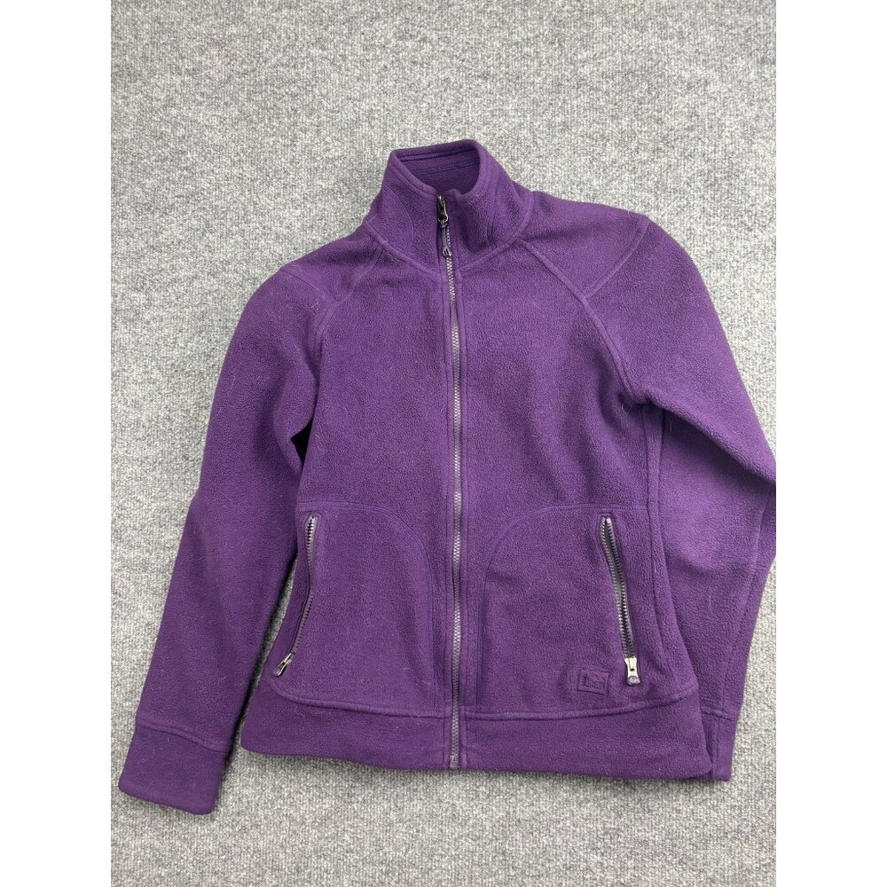 REI Jacket Womens Small Purple‎ Fleece Full Zip Lined Zip Pockets Outdoor